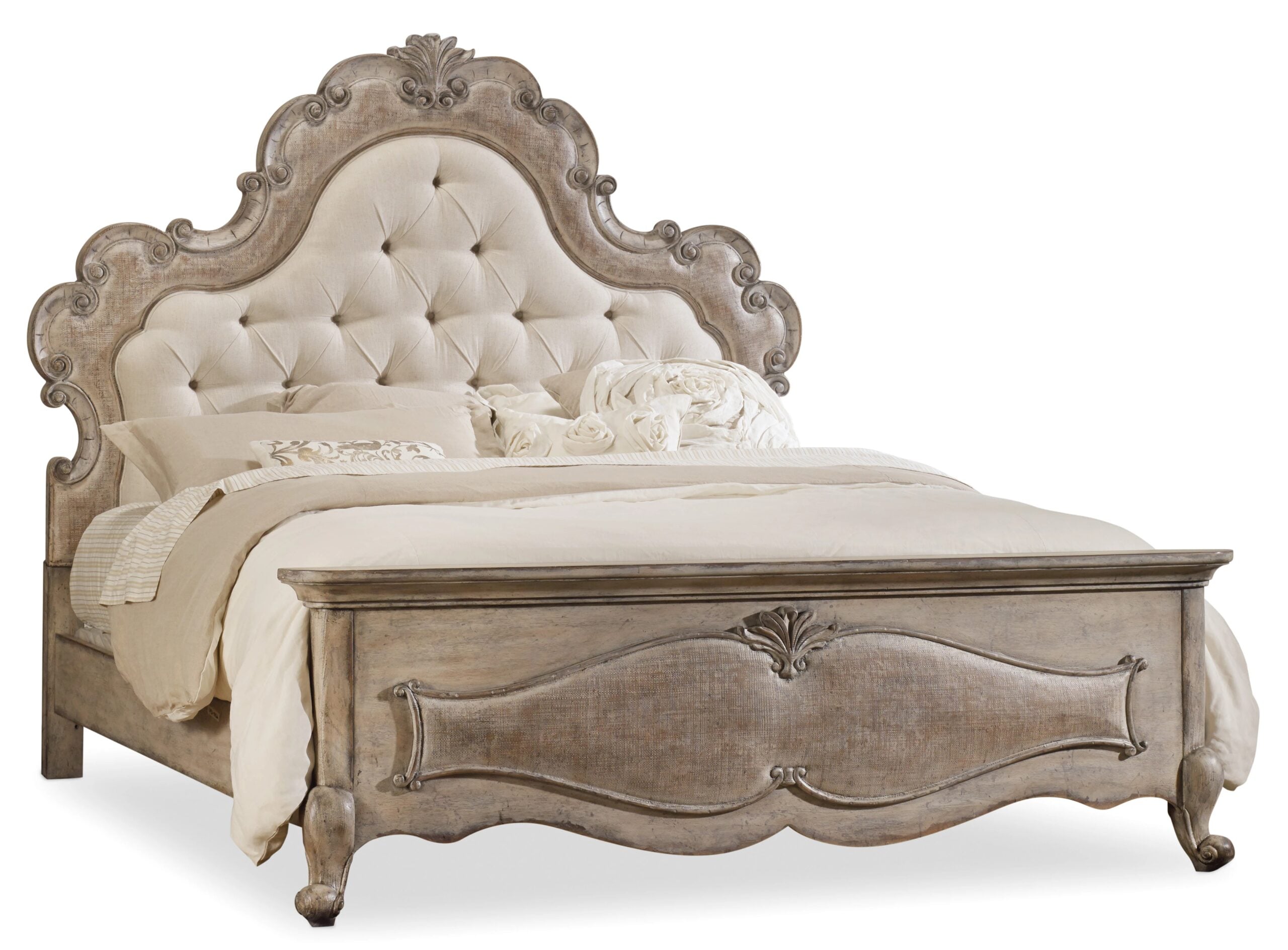 66fd7c6a3811a822b23819d636d8a168 Chatelet Queen Upholstered Panel Bed - Image 1
