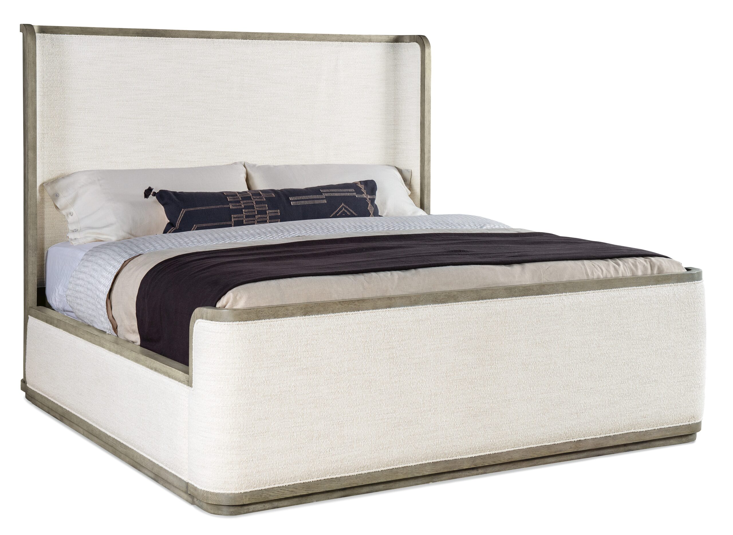 6dcc72bc2e2e8a86086e2798a56a7c7f Linville Falls Boones Queen Upholstered Shelter Bed - Image 1