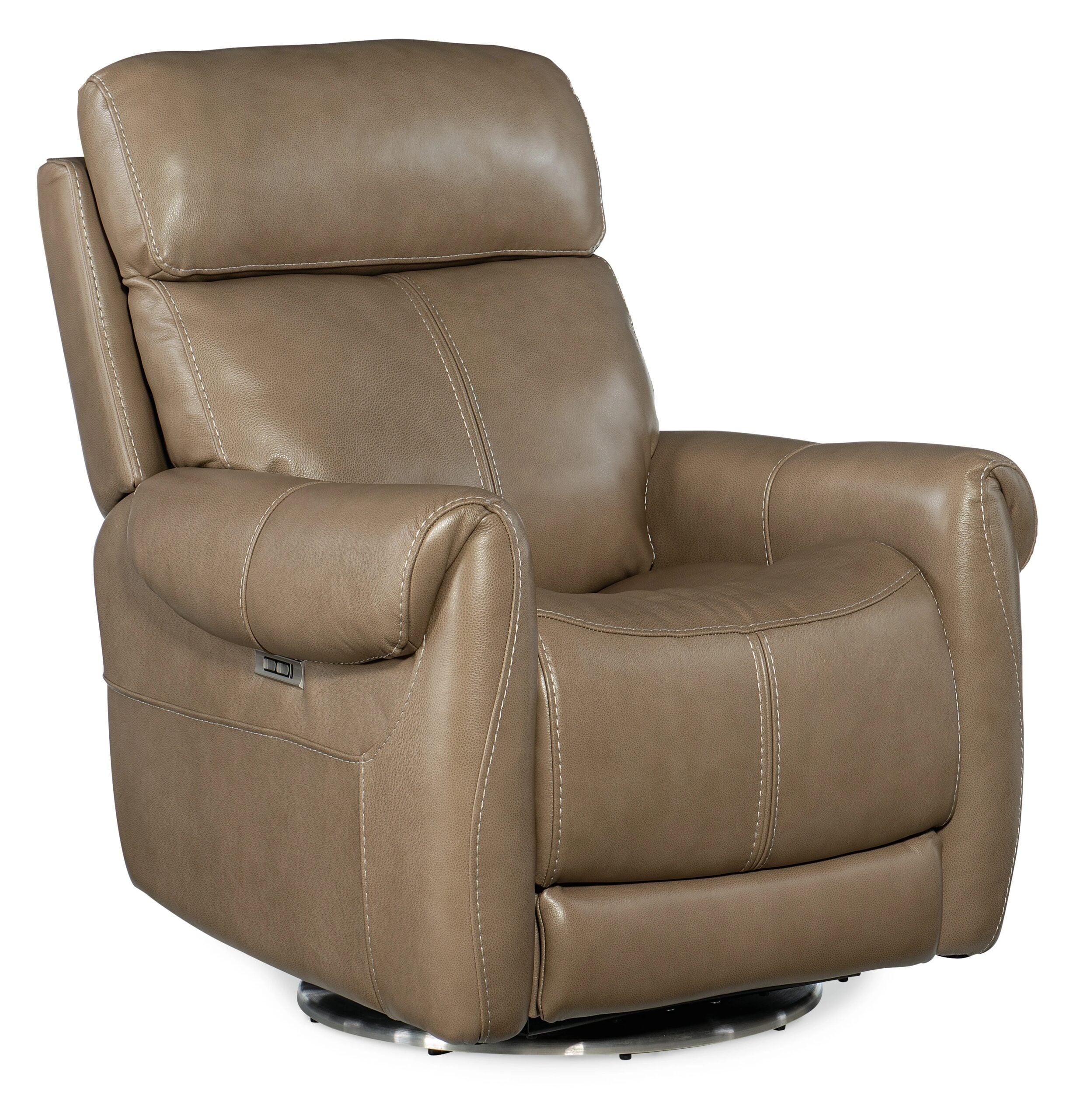 c16a961ee9f88fb175dae36179f6e47d Sterling Swivel Power Recliner with Power Headrest - Image 1