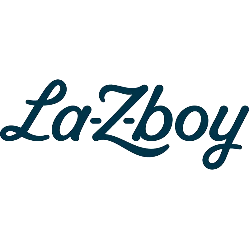 La-Z-boy logo in dark blue cursive script.