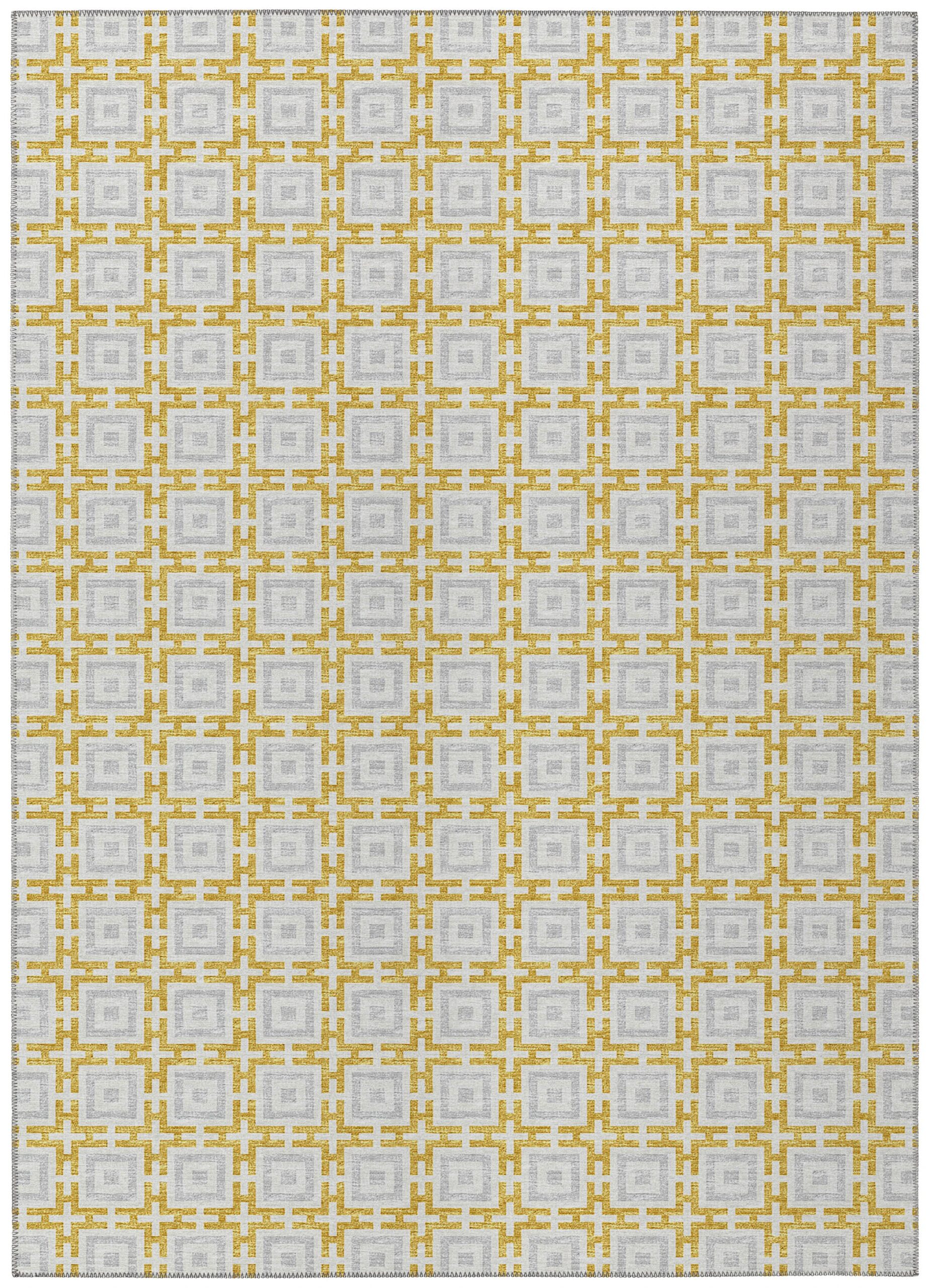 49b5cdb6f4a15f501461d4ddbf29956f Marlo MO1 Gold Rug - 18" Sample - Image 1