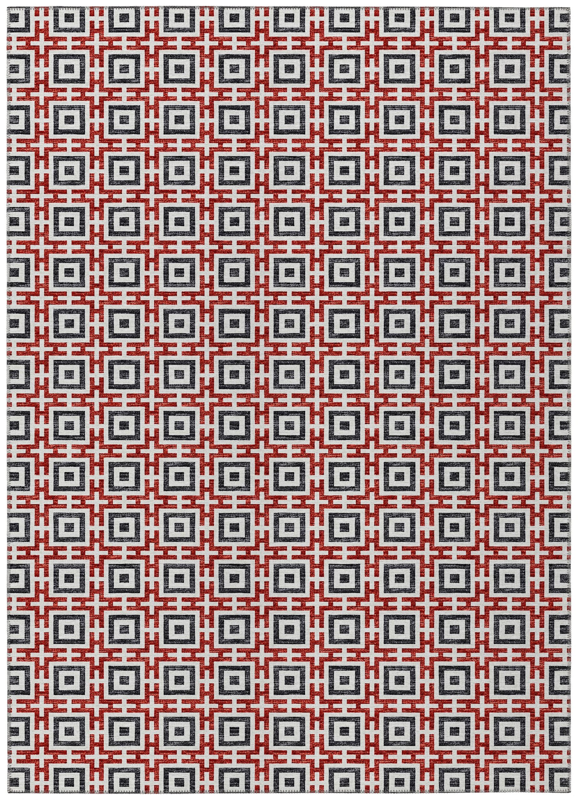 5d782058a987a738e784f28590d958fe Marlo MO1 Red Rug - 18" Sample - Image 1